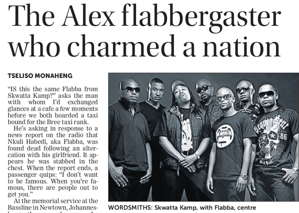 Flabba For Sunday Times…